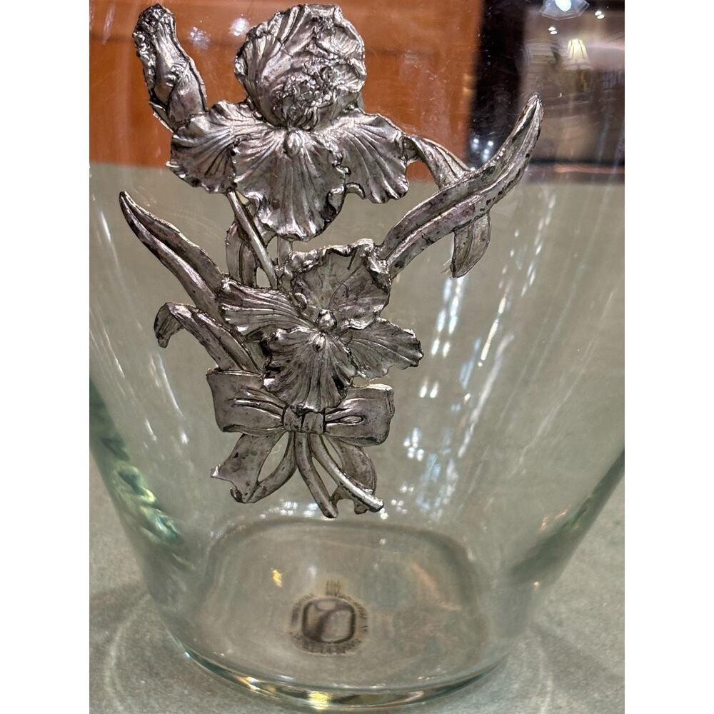 Vintage Arthur Court Aluminum Vase 13" Sculptural Stately Decor Original Label